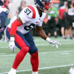Tevin Floyd-Montreal Alouettes-13july2019: Photo Scott Grant